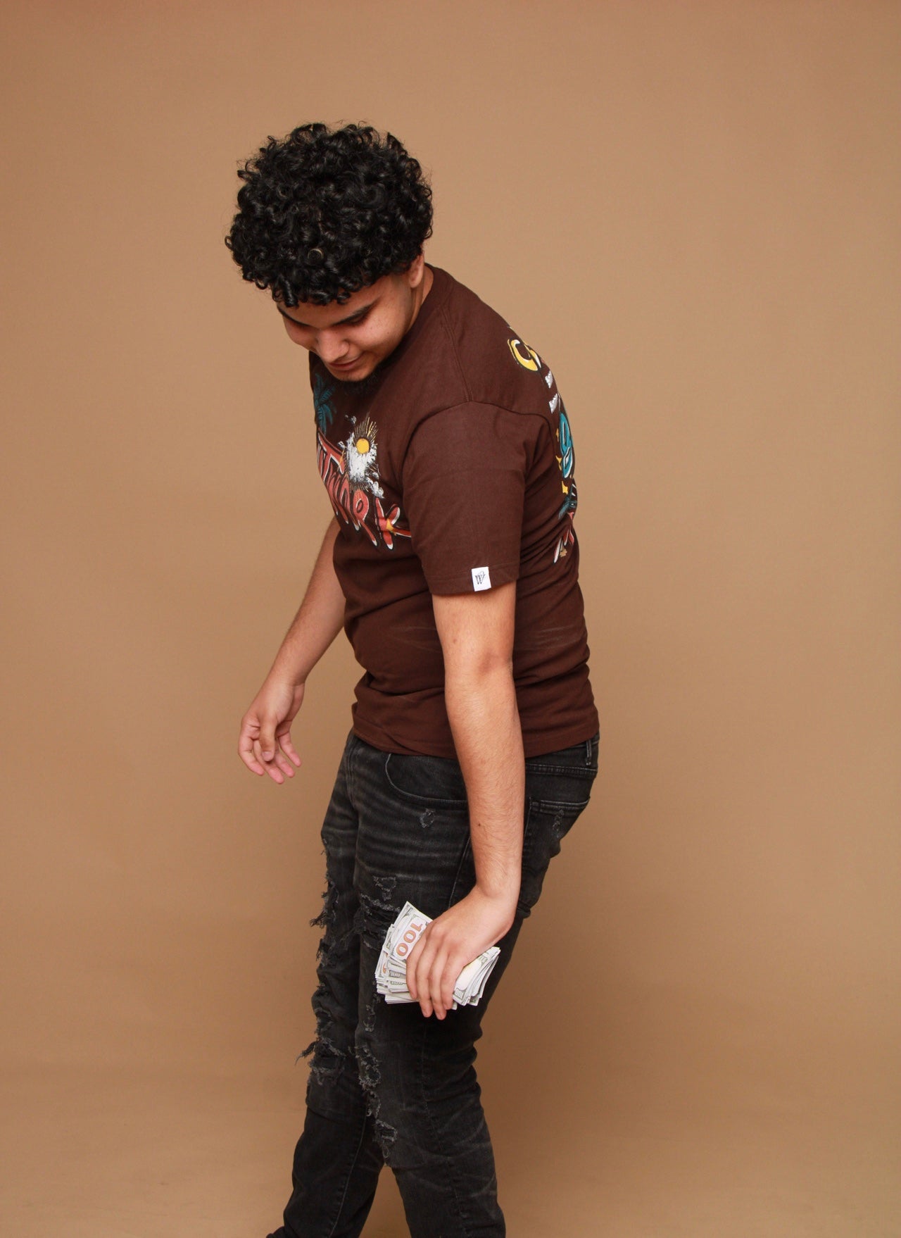 Slow Motion Tee (Brown)